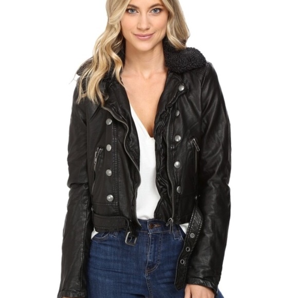 Free People Jackets & Blazers - FREE PEOPLE Asheville Vegan Faux Leather Jacket